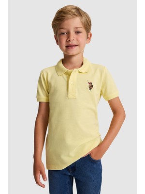 U.s. Polo Assn. Erkek Çocuk Açık Sarı Tişört Basic 50325608-VR004