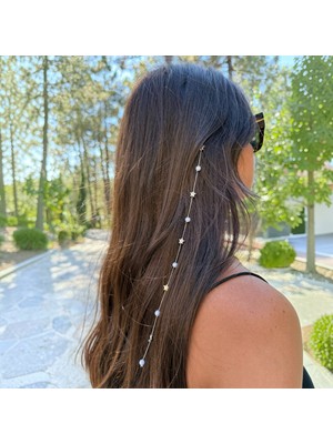Tuysa Jewelry Inci ve Yıldız Detaylı Saç Tokası Süsü