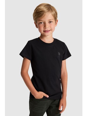 U.s. Polo Assn. Erkek Çocuk Siyah Tişört Basic 50325555-VR046