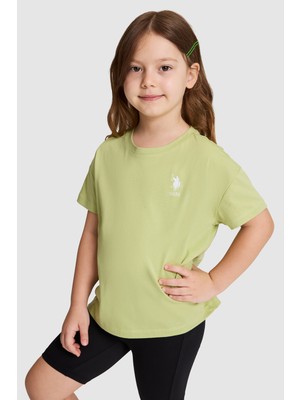 U.s. Polo Assn. Kız Çocuk Çağla Tişört Basic 50325609-VR016