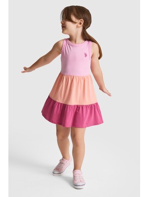 U.s. Polo Assn. Kız Çocuk Pembe Elbise (Örme) 50325651-VR041