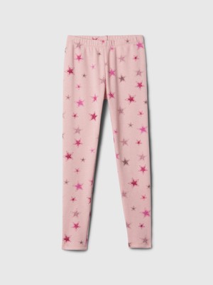 Gap Kız Çocuk Pembe Stretch Cozy Legging Tayt
