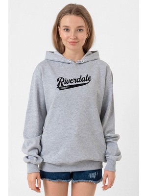 Tshirthane Riverdale Bronx New York City Grimelanj Kadın 3ip Kapşonlu Sweatshirt