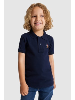 U.s. Polo Assn. Erkek Çocuk Lacivert Tişört Basic 50325608-VR033