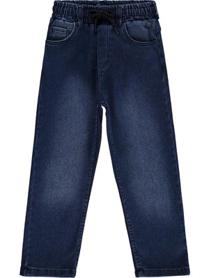 Civil Boys Beli Lastikli Jogger 10-13 Yaş Pantolon Kot - Mavi