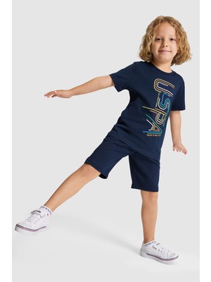 U.s. Polo Assn. Erkek Çocuk Lacivert Pijama Takım 50326457-VR033