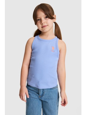 U.s. Polo Assn. Kız Çocuk Lila Tişört Basic 50325671-VR245