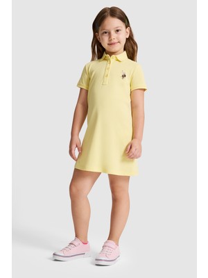 U.s. Polo Assn. Kız Çocuk Açık Sarı Elbise (Örme) 50325597-VR004