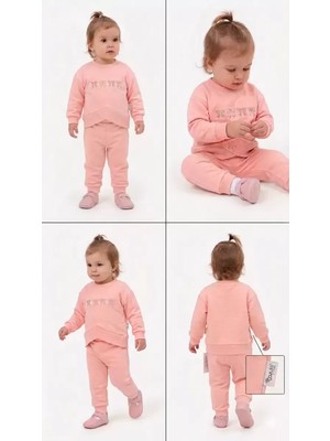 Fırsatkolik 6/24 Ay Nakışlı Penye Bebek Takımı