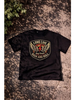 Montree Erkek Oversize Baskılı %100 Pamuk T-Shirt