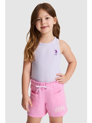 U.s. Polo Assn. Kız Çocuk Lila Tişört Basic 50325671-VR034