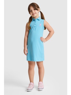 U.s. Polo Assn. Kız Çocuk Aqua Elbise (Örme) 50325639-VR007