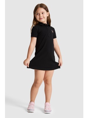 U.s. Polo Assn. Kız Çocuk Siyah Elbise (Örme) 50325597-VR046