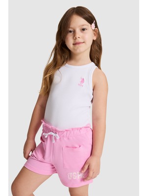 U.s. Polo Assn. Kız Çocuk Beyaz Tişört Basic 50325671-VR013