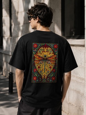 Montree Erkek Oversize Baskılı %100 Pamuk T-Shirt
