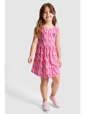 U.s. Polo Assn. Kız Çocuk Pembe Pijama Takım 50327331-VR041