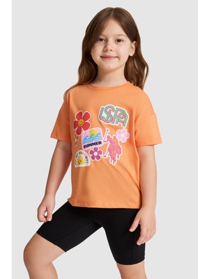 U.s. Polo Assn. Kız Çocuk Turuncu Tişört 50325648-VR051