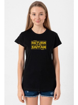 Dragon Ball Z Anime Namek Wars Siyah Kadın Tshirt