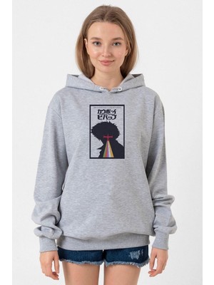 Tshirthane See You In Space Cowboys Minimalist Anime Poster Grimelanj Kadın 3ip Kapşonlu Sweatshirt
