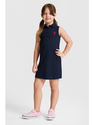 U.s. Polo Assn. Kız Çocuk Lacivert Elbise (Örme) 50325639-VR033