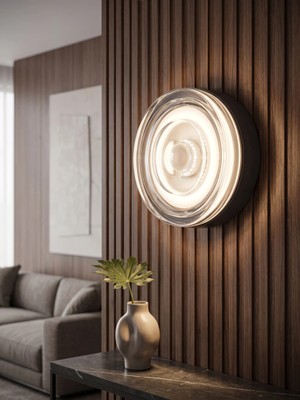 Lara Decor Şeffaf Camlı Aspirin Duvar Apliği