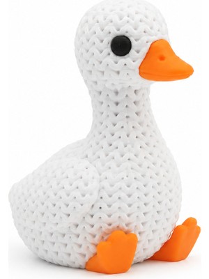 Yapı3D 🦆✨ Örgü Dokulu Dekoratif Ördek Figürü | Masaüstü Süsü | Sevimli Dekor Objeleri 🏡🎁