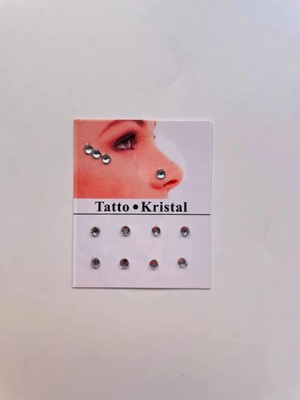 Colezium Yüz Taşı Kristal - B, Vücut Taşı, Tattoo Makyaj Taşı, Yapışkanlı, 12 Adet