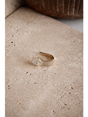 Deesse Latelier GOLD BAGET TAŞLI EAR CUFF