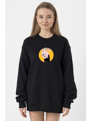 Tshirthane Meovv Meow Siyah Kadın 2ip Sweatshirt