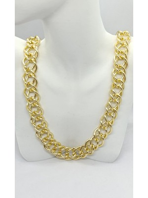 Nd Jewelry Kalın Zincir Form Kolye – Altın Statement (60 cm)