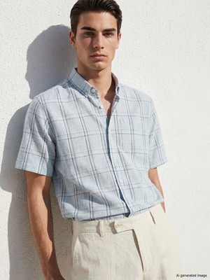 Lc Waikiki Yeni Sezon Regular Fit Ekose Poplin Erkek Gömlek