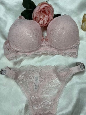 Nivene PUDRA LASTİĞİ TAŞLI YAZILI DESTEKLİ DOLGULU PUSH UP SÜDYEN TAKIMI
