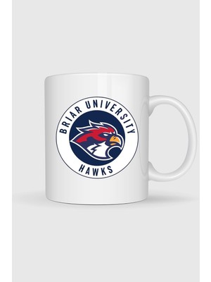 Bahriyeli Collection  Off Campus Briar University Hawks Baskılı Kupa Bardak