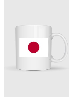 Bahriyeli Collection  Japonya Bayrağı Baskılı Kupa Bardak