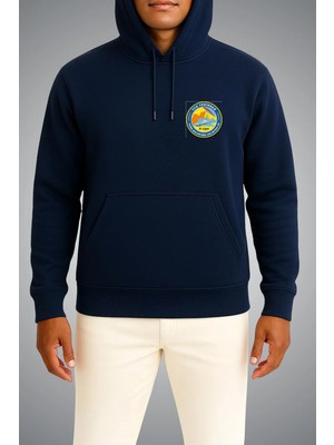 Bahriyeli Collection Kapüşonlu Tcg Tekirdağ Logo Cep Baskılı Unisex Sweatshirt