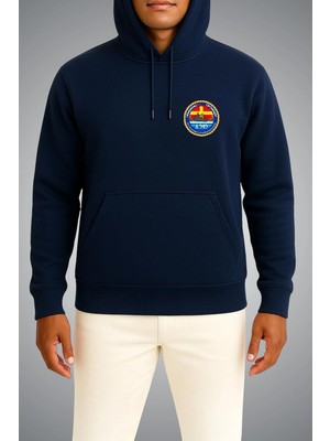 Bahriyeli Collection Kapüşonlu Tcg Yb. Kudret Güngör Logo Cep Baskılı Unisex Sweatshirt