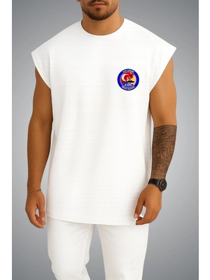 Bahriyeli Collection Oversize Tcg Çeşme Logo Cep Baskılı Atlet