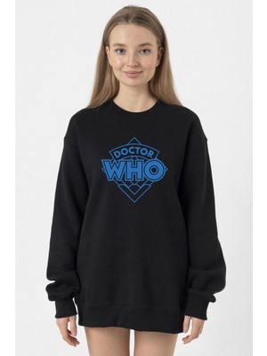 Tshirthane Doctor Who New Siyah Kadın 2ip Sweatshirt