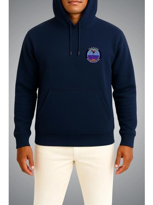 Bahriyeli Collection Kapüşonlu Tcg Fatih Logo Cep Baskılı Unisex Sweatshirt