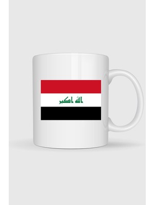 Bahriyeli Collection  Irak Bayrağı Baskılı Kupa Bardak