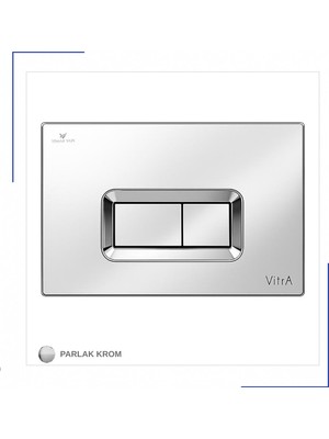 VitrA 711-8080 Loop R Kumanda Paneli-Parlak.krom (711 Rez Uyumlu)