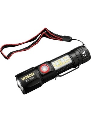 Hayat Store Wison WS-2828 1000 Lümen Mıknatıslı USB Şarjlı El Feneri