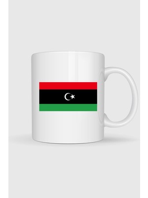 Bahriyeli Collection  Libya Bayrağı Baskılı Kupa Bardak