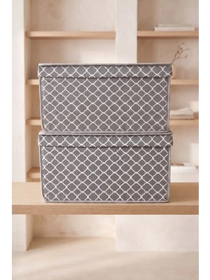 Vaybe 2'li Set Mega Çok Amaçlı Saklama Kutusu Kıyafet ve Oyuncak Düzenleyici Hurç 40X60X30 cm