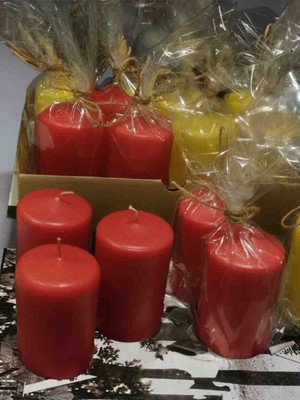 İV BLUE PURPLE Citronella Sineksavar Kırmızı 4 Adet Baton Mum