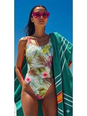 Deep Beach U yaka kalın askılı Mayo DB200794MA