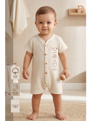Minory Baby - %100 Pamuk Müslin Bebek Tulum