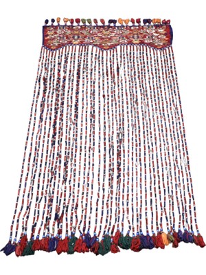 Kilim Antik El Dokuma Boncuklu Kapılık Dekorluk Iran Sine Yün Kilim 1601 - Yeni - Çok Renkli