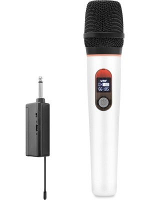 Skygo Kablosuz Uhf El Mikrofonu 6.35 mm - Beyaz HDX2790B