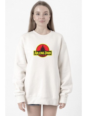 Tshirthane One Piece Anime Arlong Park Beyaz Kadın 2ip Sweatshirt